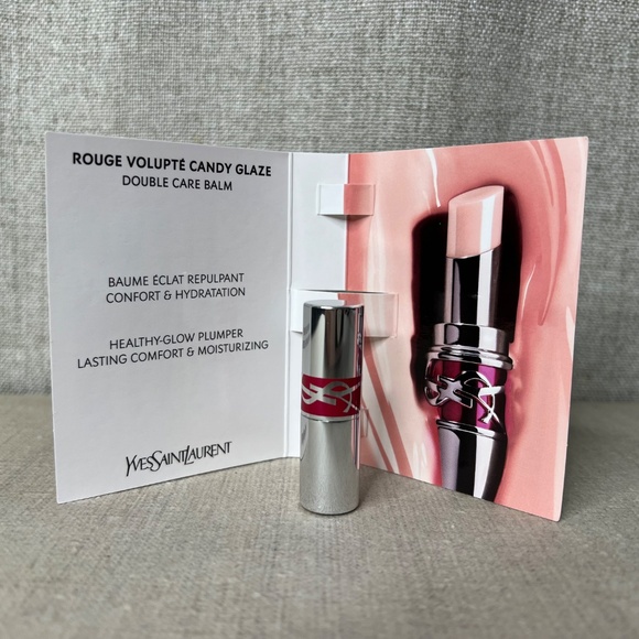 ❤️ YSL Rouge Volupte Candy Glaze Double Care Balm mini in 02 - Picture 5 of 8